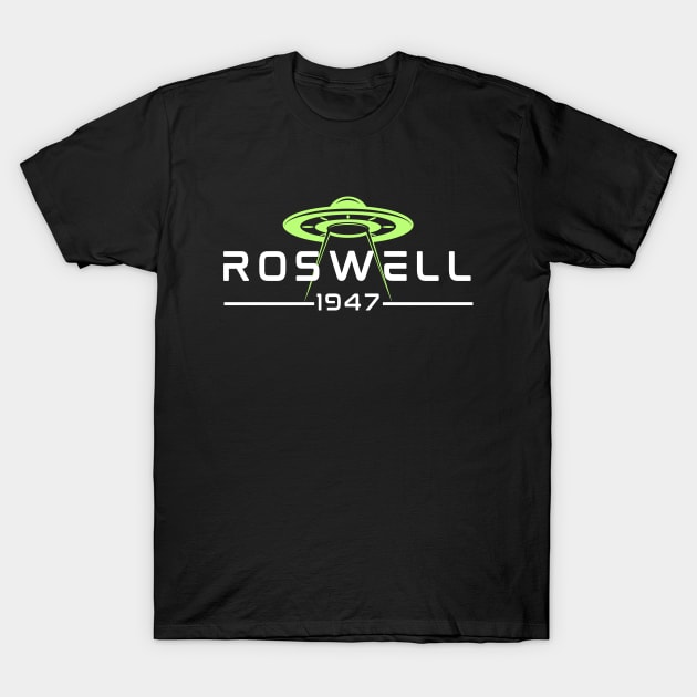 Roswell UFO 1947 - Alien Flying Saucer Crash T-Shirt by Paranormalshirts